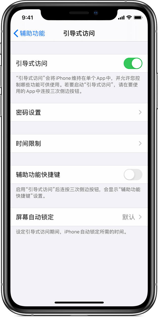 江达苹果手机维修分享如何在 iPhone 上退出引导式访问 