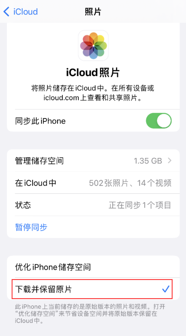 江达苹果手机维修分享iPhone 无法加载高质量照片怎么办 