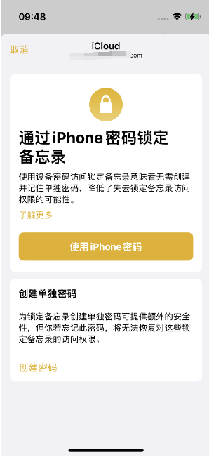 江达苹果14维修店分享iPhone 14备忘录加密方法教程 