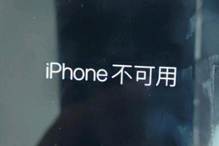 江达苹果服务网点分享锁屏界面显示“iPhone 不可用”如何解决 